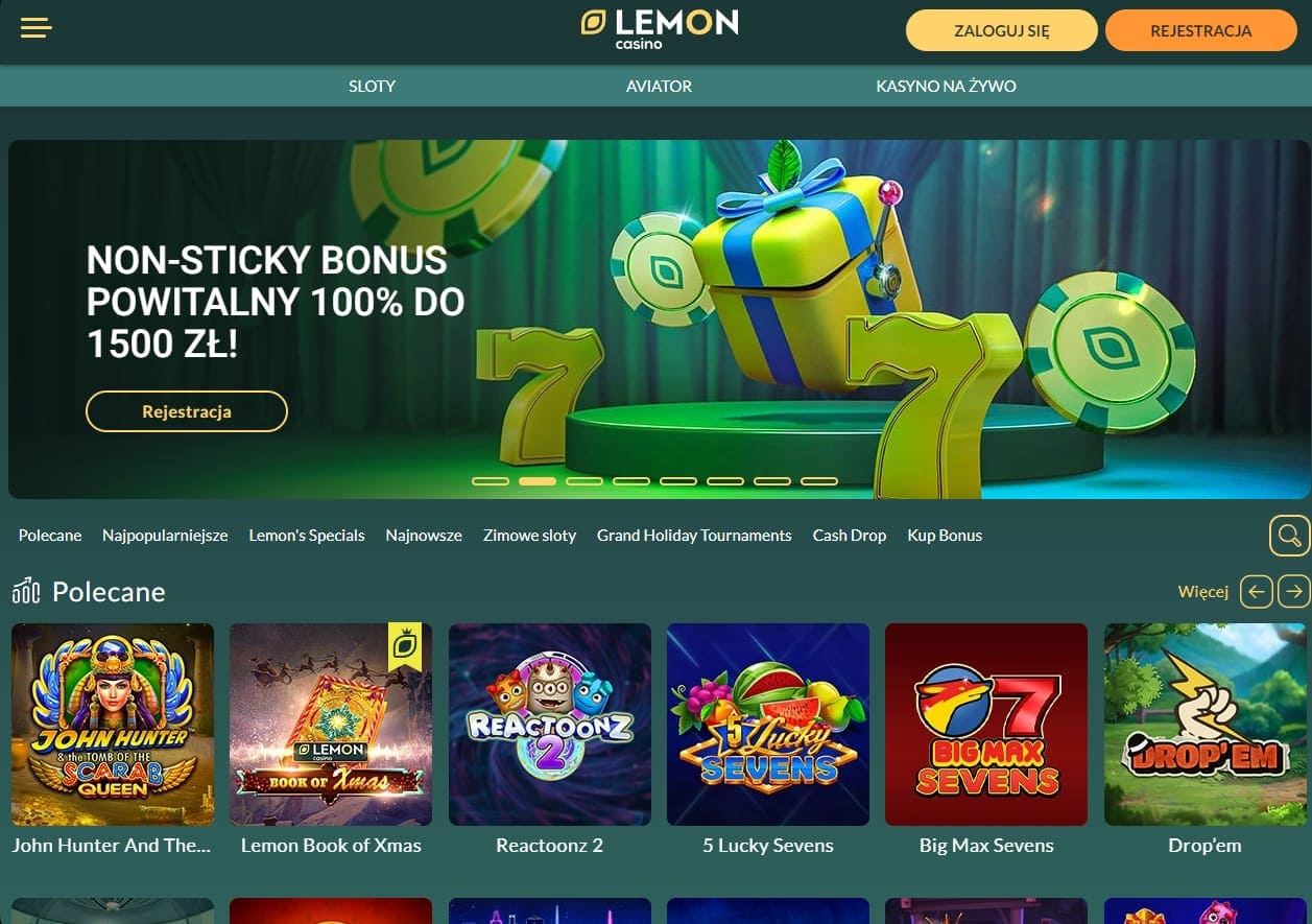 Lemon Casino – Plattform Vorschau